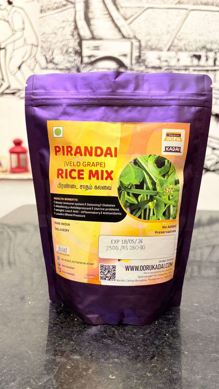Pirandai rice mix